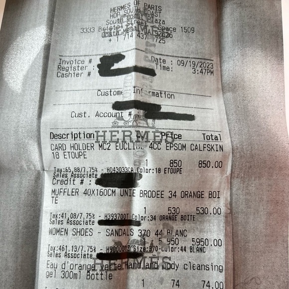 Hermes White Himalaya Oran Sandals - Picture 10 of 12